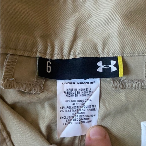 Khaki Under Armour shorts. - Picture 3 of 3